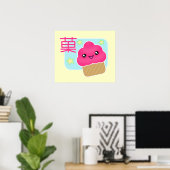 Kawaii Candy Cupcake Poster (Heimbüro)