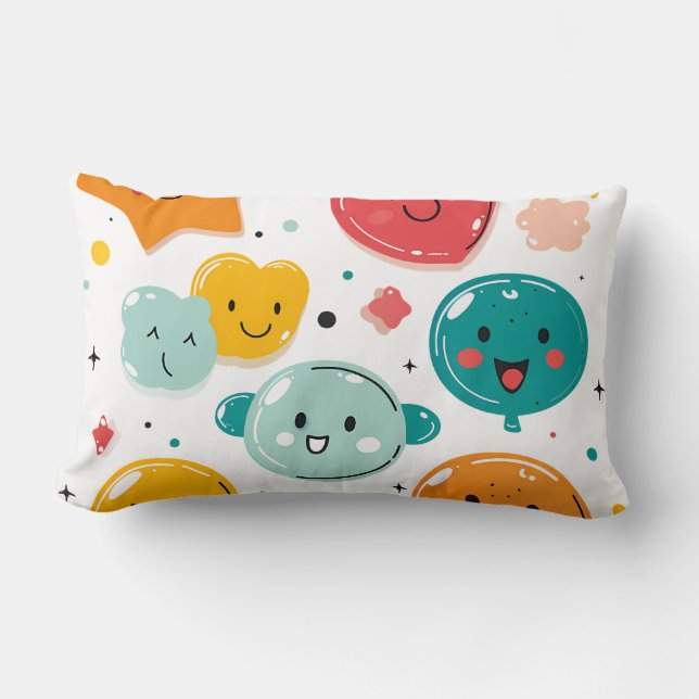 Kawaii Candy Dreams Throw Kissen (Vorderseite)