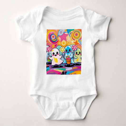 Kawaii Candy Parade Niedlicher Cartoon Baby Strampler (Vorderseite)