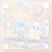 Kawaii Candy Parade Niedlicher Cartoon Glasuntersetzer (Rückseite)