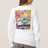 Kawaii Candy Parade Niedlicher Cartoon T-Shirt (Rückseite)