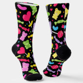 Kawaii Candy Süßigkeiten und Lollipops Decora Socken (Gewinkelt)