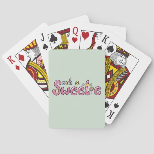 Kawaii Candy Themed Motif Spielkarten (Rückseite)