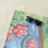 Kawaii Capy in einem Teich Strandtuch (Beispiel)