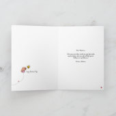 Kawaii Capybara Bee Pun Valentine Card Karte (Innenseite)