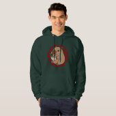 Kawaii Capybara Eating Ramen Noodles Anime Hoodie (Vorne ganz)