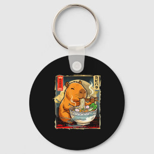 Kawaii Capybara isst Ramen-Nudeln Anime-Geschenk G Schlüsselanhänger