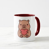 Kawaii Capybara Kaffeetasse (VorderseiteRechts)