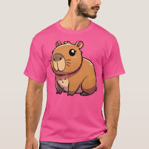 Kawaii Capybara Niedliche Chubby-Nagel mit großer  T-Shirt
