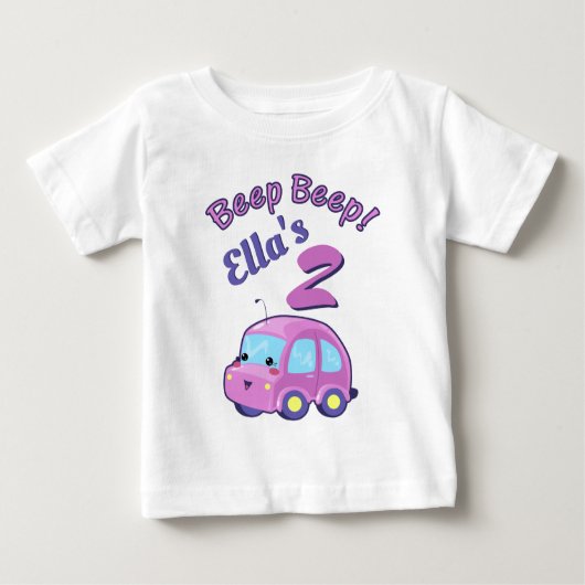 Kawaii Car Baby T-shirt (Vorderseite)