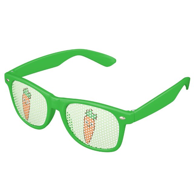Kawaii Carrot Partybrille (Schrägansicht)