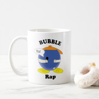 Kawaii Cartoon-Blase-Charakter sagt "Yo!" Kaffeetasse