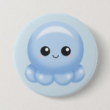 Kawaii Cartoon-Blau-Krake