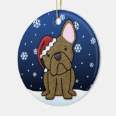 Kawaii Cartoon-Brindle französische Keramikornament (Links)