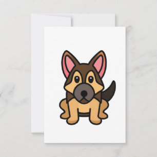 Kawaii Cartoon Dankeskarte