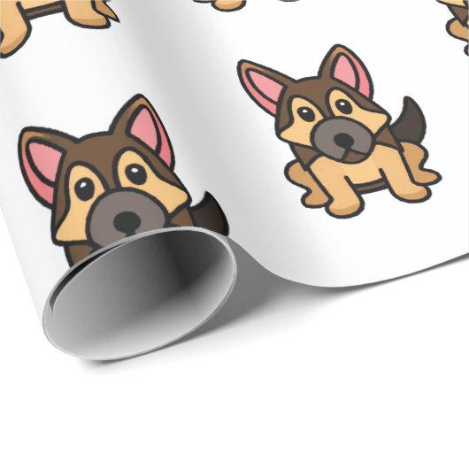Kawaii Cartoon Geschenkpapier (Rolleneckpunkt)