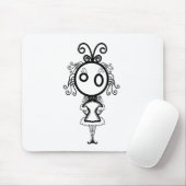 Kawaii Cartoon Girl Mousepad (Mit Mouse)