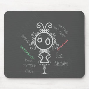 Kawaii Cartoon Girl Mousepad