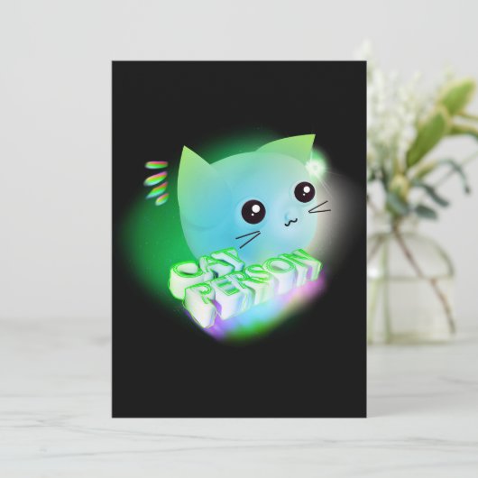 Kawaii Cartoon Kitten (Stehend Vorderseite)