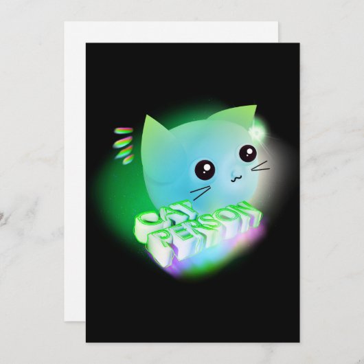 Kawaii Cartoon Kitten (Vorne/Hinten)