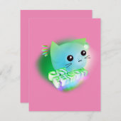 Kawaii Cartoon Kitten (Vorne/Hinten)