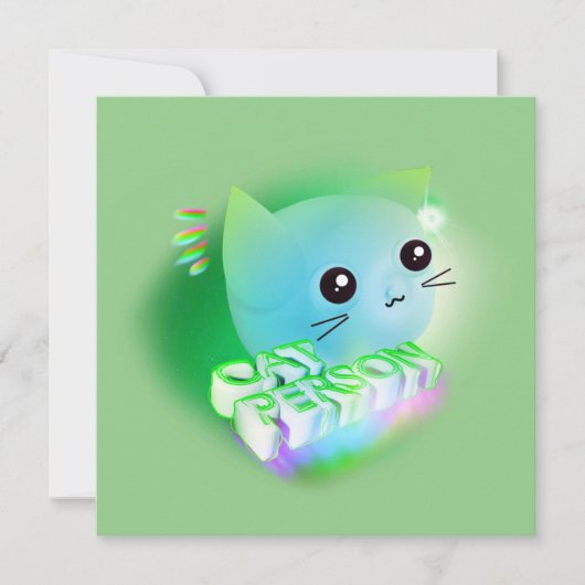 Kawaii Cartoon Kitten (Vorderseite)