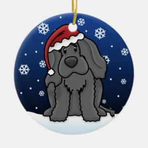 Kawaii Cartoon Portugiesischer Wasserdohn Weihnach Keramik Ornament