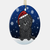 Kawaii Cartoon Puli Weihnachtsverzierung Keramik Ornament (Rechts)