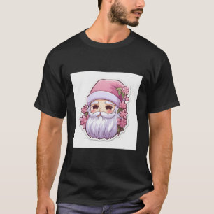 Kawaii Cartoon Santa S Cherry Blossom Abenteuer T-Shirt