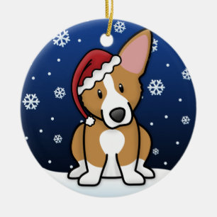 Kawaii Cartoonpembroke-WaliserCorgi Keramikornament