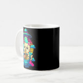 Kawaii Cat Alien Ufo Ramen Graphic Tee Funny Japan Kaffeetasse (Vorderseite Links)