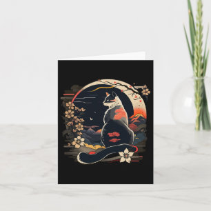 Kawaii Cat Anime Japanisch Retro Männer Frauen Kin Karte