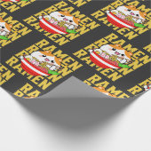 Kawaii Cat aß Ramen Geschenkpapier (Ecke)