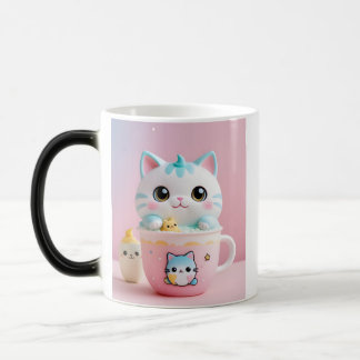Kawaii Cat Bubble Tee Tasse - Niedliche ästhetisch