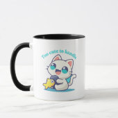Kawaii Cat bunt Tasse (Links)