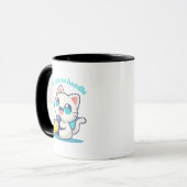 Kawaii Cat bunt Tasse (Vorderseite Links)