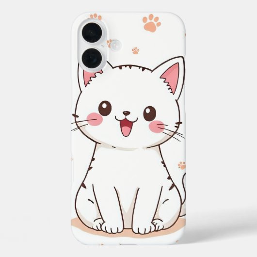 Kawaii Cat  Case-Mate iPhone Hülle (Rückseite)