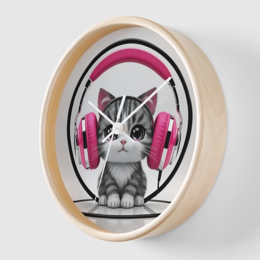 Kawaii Cat Clock Uhr (Winkel)