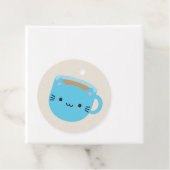 Kawaii Cat Cup of Tea Geschenkanhänger (Beispiel)