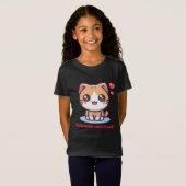 Kawaii Cat Cuteness Overload Art T-Shirt (Vorne ganz)