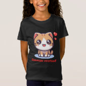 Kawaii Cat Cuteness Overload Art T-Shirt (Vorderseite)
