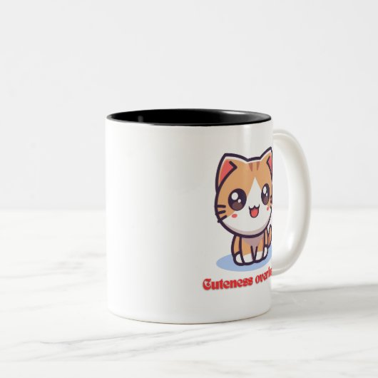 Kawaii Cat Cutness Overload Tasse (VorderseiteRechts)