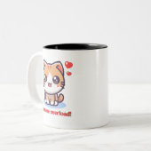 Kawaii Cat Cutness Overload Tasse (Vorderseite Links)
