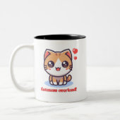 Kawaii Cat Cutness Overload Tasse (Links)