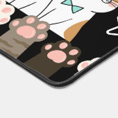 Kawaii Cat Desk Mat - Niedlich Office oder Gaming  Schreibtischunterlage (Ecke)