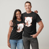 Kawaii Cat Drinking Boba Tea T-Shirt (Unisex)