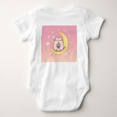 Kawaii Cat Drinking Bubble Tee auf Crescent Moon - (Rückseite)