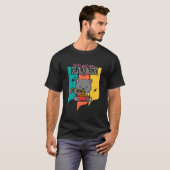 Kawaii Cat Eating Japanese Food Lets Get Our Ra On T-Shirt (Vorne ganz)