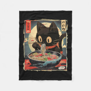 Kawaii Cat Eating Ramen Noodles Anime Gift Girls T Fleecedecke