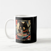 Kawaii Cat Eating Ramen Noodles Anime Gift Girls T Kaffeetasse (Links)